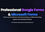 create online google form and online microsoft form with advanced logic